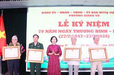 Phường Giảng Võ tổ chức nhiều hoạt động thiết thực dịp 79 năm Ngày Thương binh - Liệt sĩ
