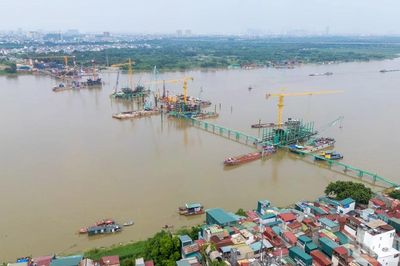 [Ảnh] Phấn đấu đưa dự án cầu Trần Hưng Đạo hoàn thành trước tiến độ