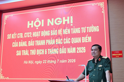 Học viện Quốc phòng sơ kết công tác Đảng, công tác chính trị và hoạt động bảo vệ nền tảng tư tưởng của Đảng