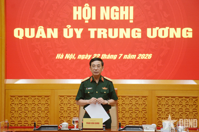 Đại tướng Phan Văn Giang chủ trì Hội nghị Quân ủy Trung ương