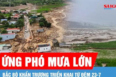 Bắc bộ khẩn trương ứng phó đợt mưa lớn diện rộng từ đêm 23-7