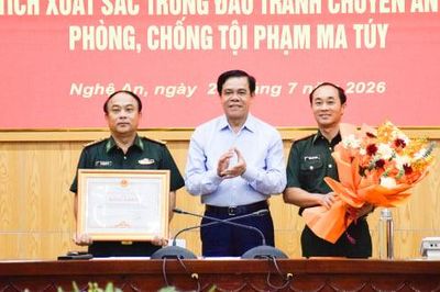 Nghệ An khen thưởng lực lượng biên phòng lập chiến công đánh án ma túy