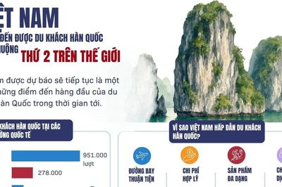 Việt Nam - điểm đến được du khách Hàn Quốc ưa chuộng thứ hai thế giới