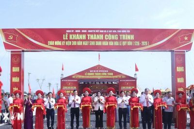 Khánh thành tuyến đường dịp kỷ niệm 300 năm ngày sinh Danh nhân Lê Quý Đôn