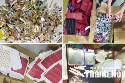 Từ hai cơ sở có dấu hiệu bất thường, triệt phá đường dây nước hoa giả liên tỉnh