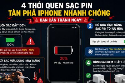 Mẹo sạc pin iPhone đúng cách để tránh chai pin và kéo dài tuổi thọ máy