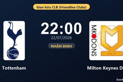 Nhận định Tottenham vs Milton Keynes Dons: đội hình dự kiến