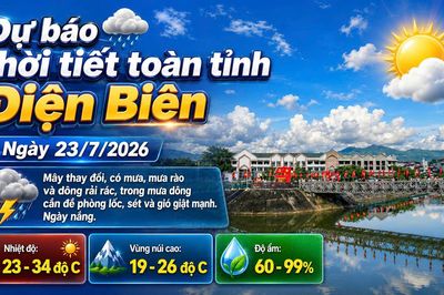 Bản tin Dự báo thời tiết ngày 23/7/2026
