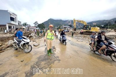 Đảm bảo giao thông khu vực xảy ra thiên tai tại xã Mường Than