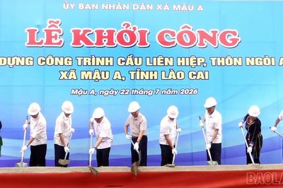 Mậu A khởi công công trình hạ tầng đầu tiên sau khi thực hiện mô hình chính quyền địa phương hai cấp