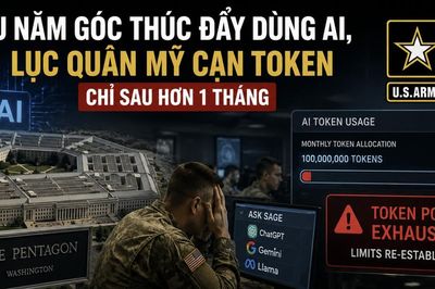 Lục quân Mỹ cạn kiệt hạn mức token AI chỉ sau hơn một tháng triển khai