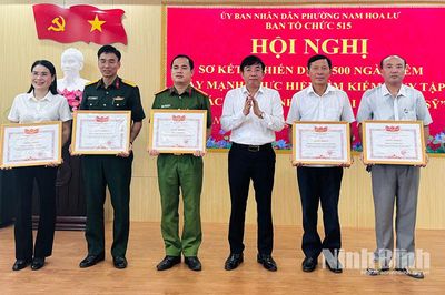 Phường Nam Hoa Lư sơ kết 'Chiến dịch 500 ngày đêm đẩy mạnh thực hiện tìm kiếm, quy tập và xác định danh tính hài cốt liệt sĩ'