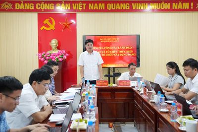 Kiểm tra công tác tổ chức xây dựng Đảng tại xã Trần Phú