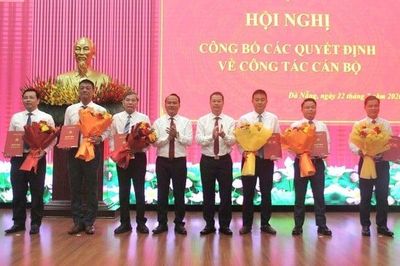 Thành ủy Đà Nẵng công bố các quyết định về công tác cán bộ