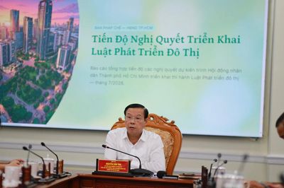 TP. Hồ Chí Minh: Khẩn trương hoàn thiện nghị quyết để triển khai Luật Phát triển đô thị
