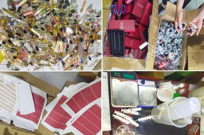 Phá đường dây sản xuất, bán nước hoa giả trên Shopee, khởi tố 13 người