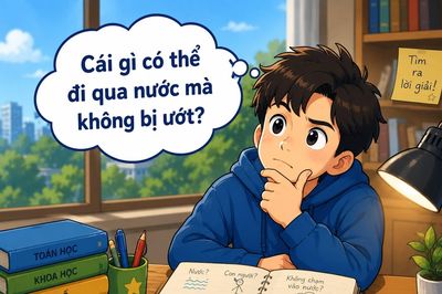 Cái gì có thể đi qua nước mà không bị ướt?