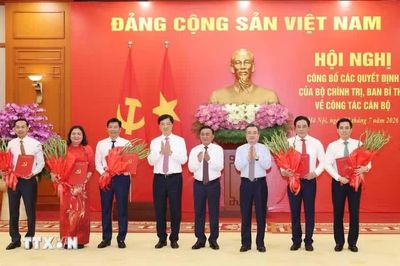 Công bố các quyết định của Bộ Chính trị, Ban Bí thư về công tác cán bộ