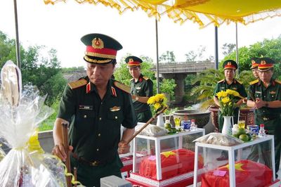 Quảng Trị: Quy tập được 7 hài cốt liệt sĩ ở khu vực Câu Nhi