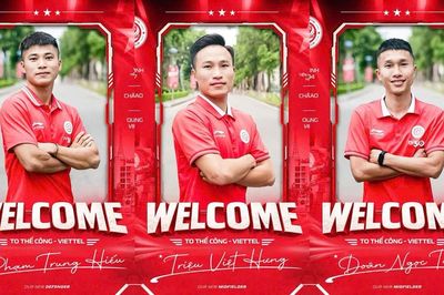 Thể Công - Viettel chiêu mộ Doãn Ngọc Tân, Phạm Trung Hiếu và Triệu Việt Hưng