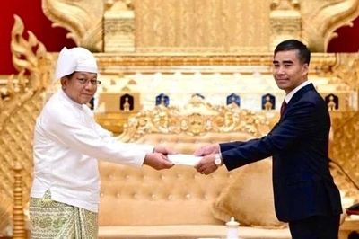 Đại sứ Việt Nam trình Quốc thư lên Tổng thống Myanmar