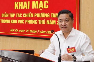 Khai mạc diễn tập tác chiến trong khu vực phòng thủ tại Tam Kỳ