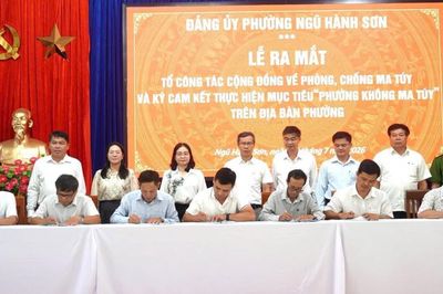 Phường Ngũ Hành Sơn ra mắt 54 Tổ công tác cộng đồng phòng, chống ma túy