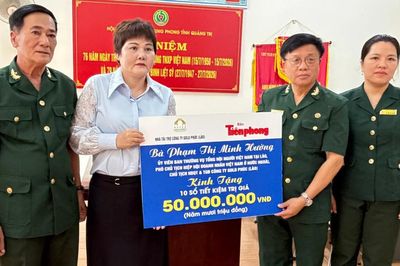 Hỗ trợ sửa chữa nhà, tặng sổ tiết kiệm cho cựu TNXP có hoàn cảnh đặc biệt khó khăn ở Quảng Trị