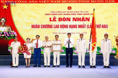 VKSND tỉnh Nghệ An vinh dự đón nhận Huân chương Lao động hạng Nhất lần thứ 2