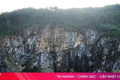 Hà Tĩnh đóng cửa mỏ đá rộng gần 9,7ha thuộc dãy núi Hồng Lĩnh