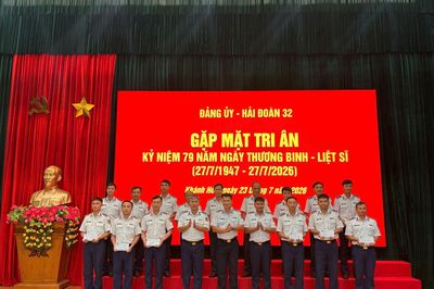 Hải đoàn 32 tri ân người có công nhân Ngày Thương binh - Liệt sĩ