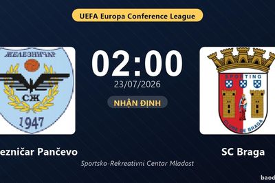 Nhận định Železničar Pančevo vs SC Braga: đội hình dự kiến