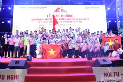 Việt Nam bảo vệ thành công ngôi nhất toàn đoàn Giải vô địch Pencak Silat châu Á năm 2026