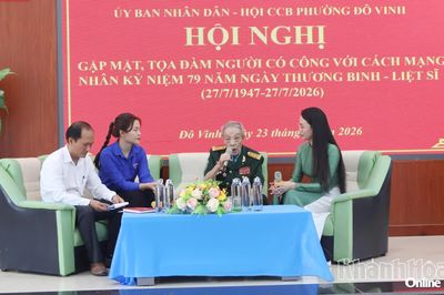Phường Đô Vinh gặp mặt, tọa đàm người có công với cách mạng