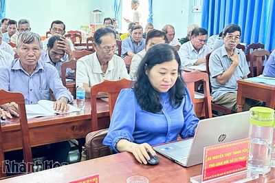 Tập huấn nâng cao kiến thức, kỹ năng cho 84 hòa giải viên, người có uy tín xã Phước Hữu