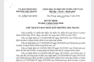 Phường Nha Trang xử phạt hộ kinh doanh vi phạm an toàn thực phẩm 14 triệu đồng