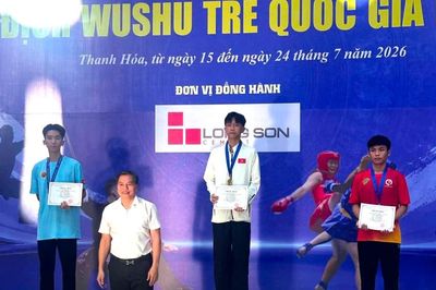 Lạng Sơn giành 8 huy chương tại Giải vô địch Wushu trẻ quốc gia năm 2026