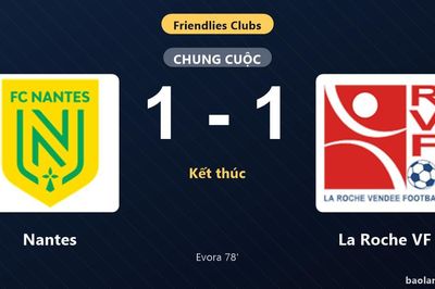 Thống kê trận đấu Nantes 1-1 La Roche VF: Hai đội chia điểm