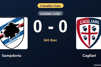 Sampdoria và Cagliari chia điểm trong trận giao hữu không bàn thắng