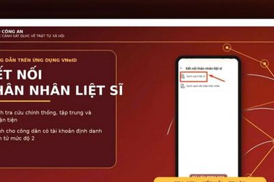 VNeID bổ sung tính năng tra cứu, kết nối thân nhân liệt sĩ