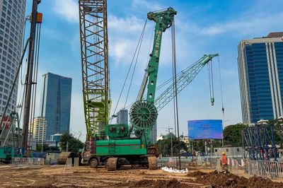 Hà Nội: Đặt 'xương sống' cho ga ngầm đầu tiên tuyến Metro Văn Cao - Hòa Lạc