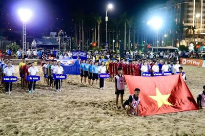 Hơn 230 vận động viên tranh tài tại Giải Bóng đá bãi biển Vô địch quốc gia 2026