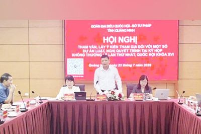 Quảng Ninh tham vấn ý kiến một số luật, nghị quyết trình Kỳ họp không thường lệ lần thứ Nhất