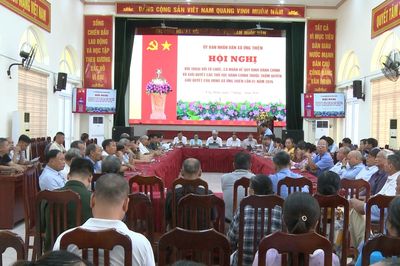 Xã Ứng Thiên tập trung giải quyết thủ tục hành chính cho người dân