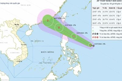 Bão số 2 có thể hình thành từ đêm 24/7, Bắc Bộ mưa rất to, nhiều nơi đối mặt nguy cơ lũ quét