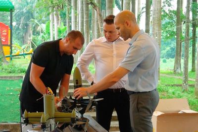 Ba mẫu UAV tích hợp AI diễn tập đánh chặn đạt hiệu suất 100%
