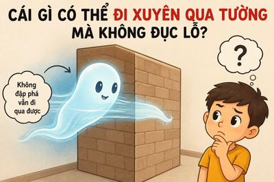Cái gì có thể đi xuyên qua tường mà không đục lỗ?