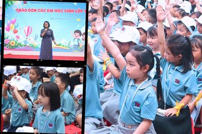 Trường Tiểu học Phương Mai đón học sinh lớp 1, cô Hiệu trưởng dặn 3 điều đáng yêu