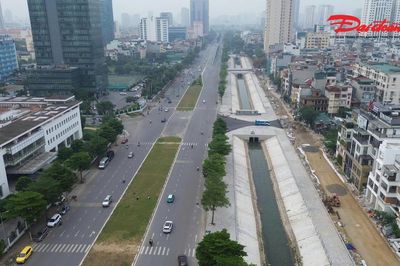 Tuyến đường kết nối Tây Hồ Tây 'thay da đổi thịt' sau dự án chống ngập