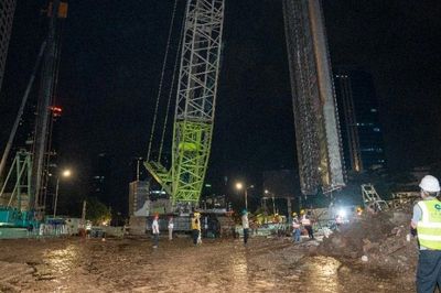 Hạ thành công lồng thép 38,5 tấn tại Ga ngầm S3 tuyến đường sắt đô thị số 5